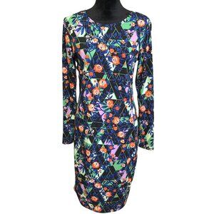LuLaRoe Womens Long Sleeve Floral Print Dress Medium